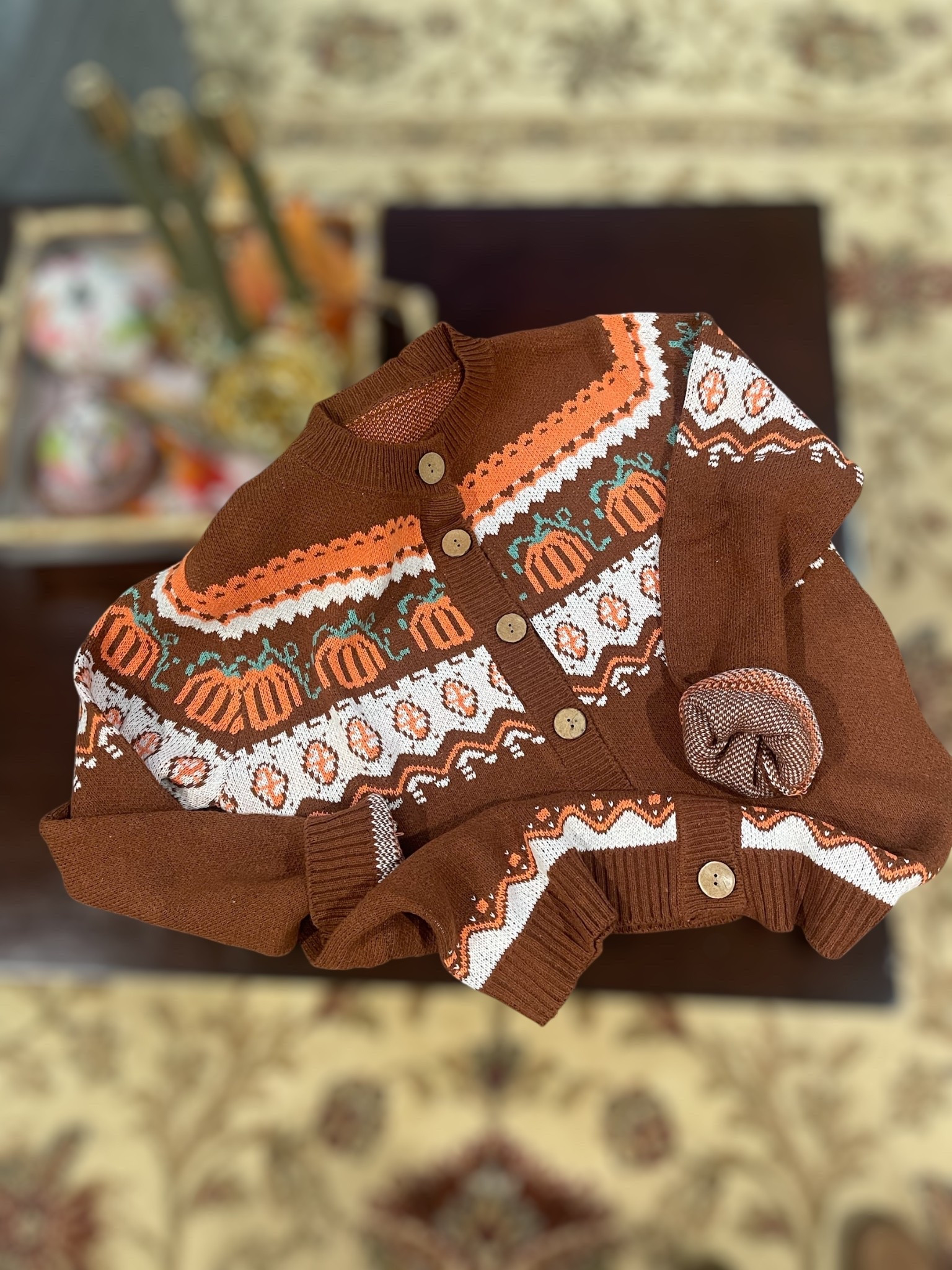 🍁🎃 Fall outfit must-have! This pumpkin graphic cardigan from Amazon is the perfect mix of cozy + festive. The soft knit fabric keeps you warm on chilly days, and the playful pumpkin + geometric pattern gives off all the autumn vibes. I love that it’s a button-down style, making it easy to layer over tanks, tees, or dresses for everything from school drop-off to pumpkin patch outings.

Pair it with jeans, boots, or even leggings for a comfy yet put-together fall look. At under $40, it’s such a fun statement sweater you’ll reach for all season long. 🍂✨

🛍️ Linking this cardigan + more fall fashion finds in my shop!

⸻


Amazon fall cardigan, pumpkin cardigan sweater, Halloween sweater Amazon, fall graphic cardigan, cozy autumn cardigan, button down knit cardigan, fall outfit ideas, women’s fall sweater, Amazon fall fashion 2025, cute pumpkin sweater


#LTKOver40 #LTKFindsUnder50 #LTKFindsUnder100