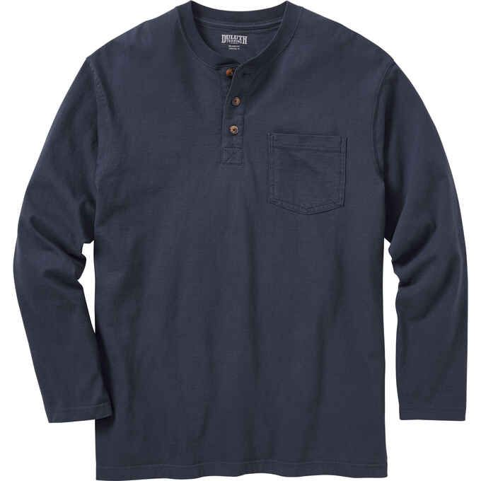 Men's Longtail T Relaxed Fit Long Sleeve Henley T-Shirt | Duluth Trading Company