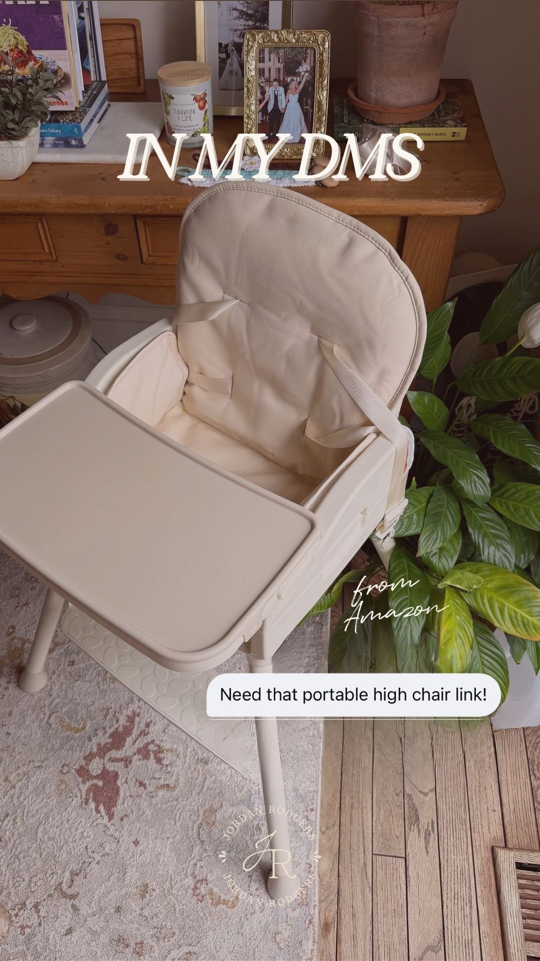 In my DMs! If you're looking for a great portable high chair this has been amazing!  

 #LTKTravel #LTKBaby #LTKKids