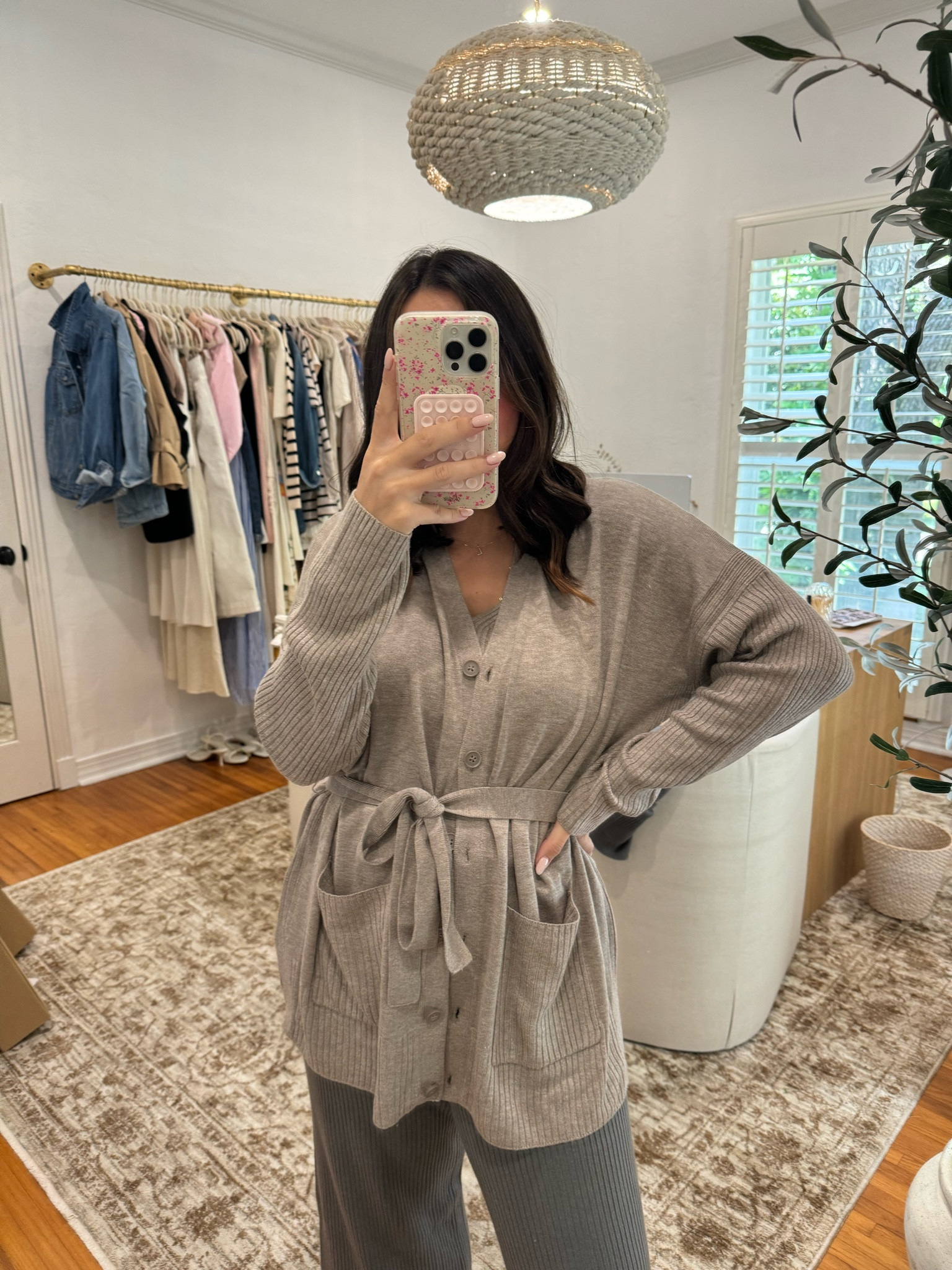 Small cardigan and medium tank use code lauren20 