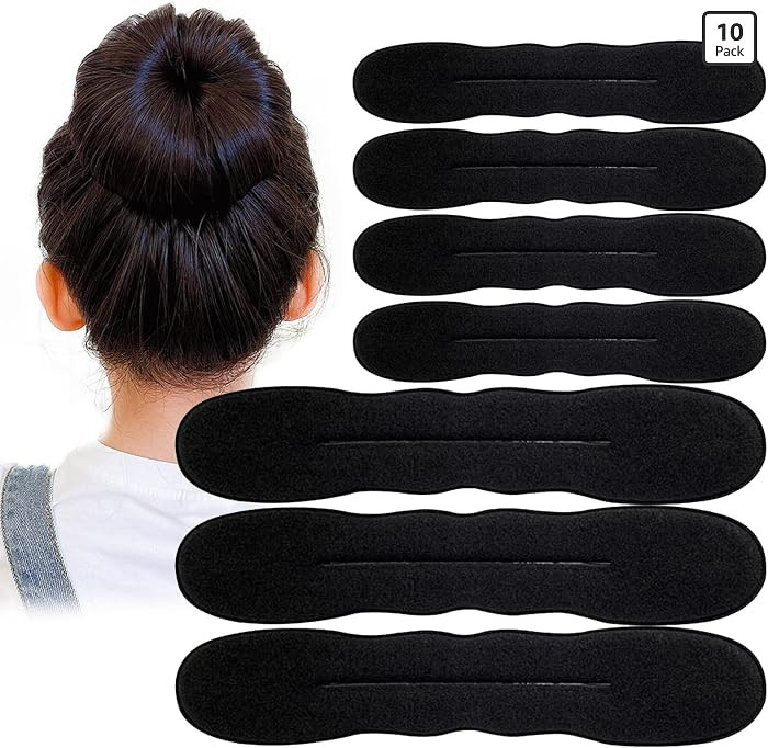 10PCS Hair Bun Maker for Women, Magic Snap Roll Sponge Curler Clips, Easy Donut Maker for Easy Bu... | Amazon (US)