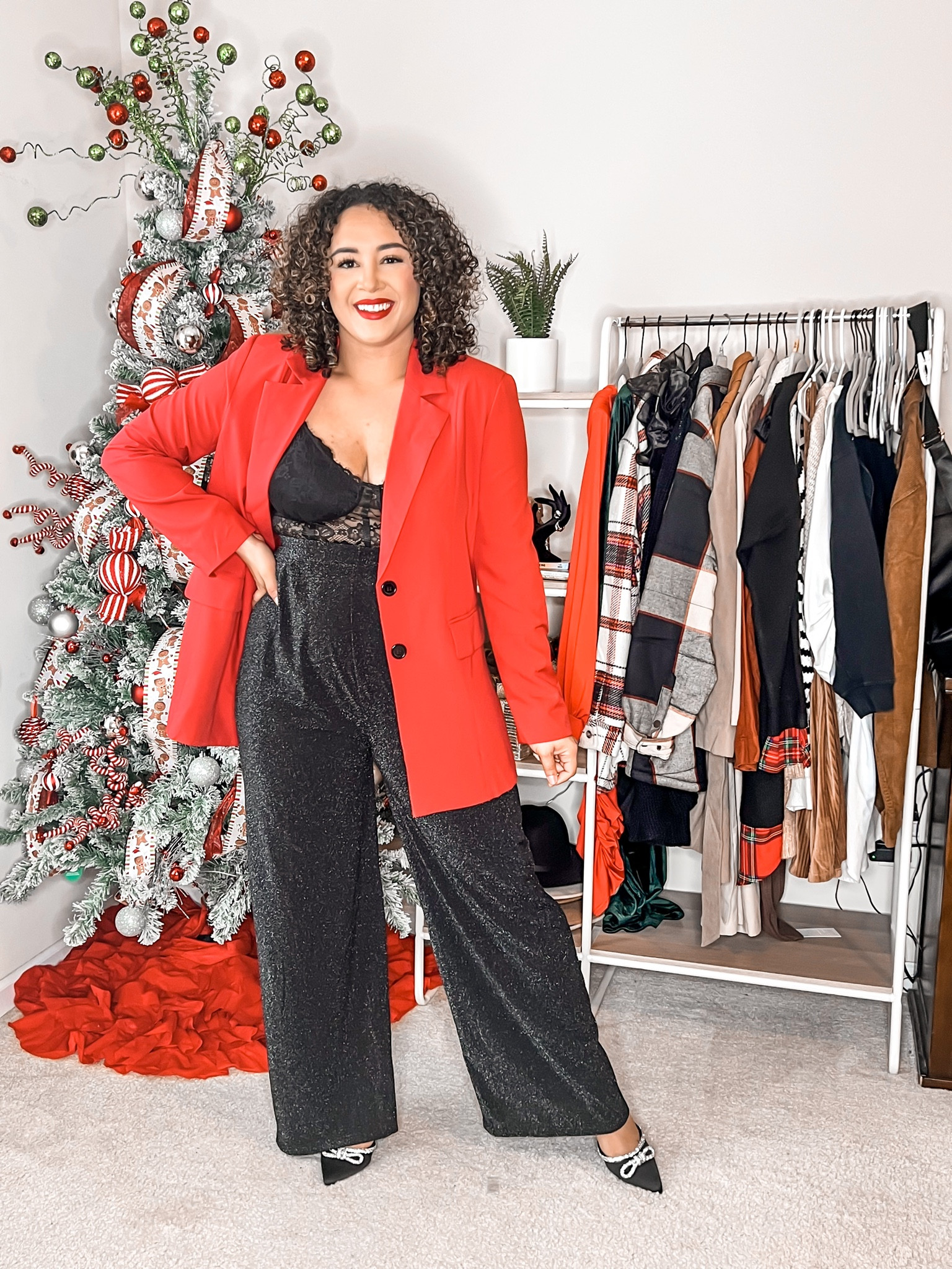 Wearing a large in everything! I am 5”4 around 170lb. 

Amazon pants, Amazon new years, Amazon blazer, Amazon fahsion, Amazon finds 