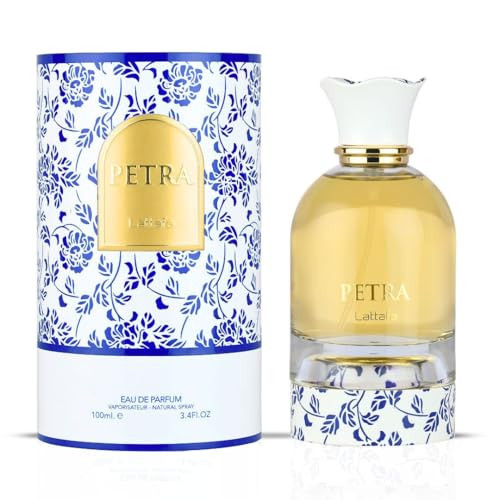 Lattafa Petra Eau de Parfum Spray for Women - 100ml (3.4 Oz) | Tropical, Floral, Fruity & Sweet Fragrance | Long-Lasting Luxury Perfume | Amazon (US)
