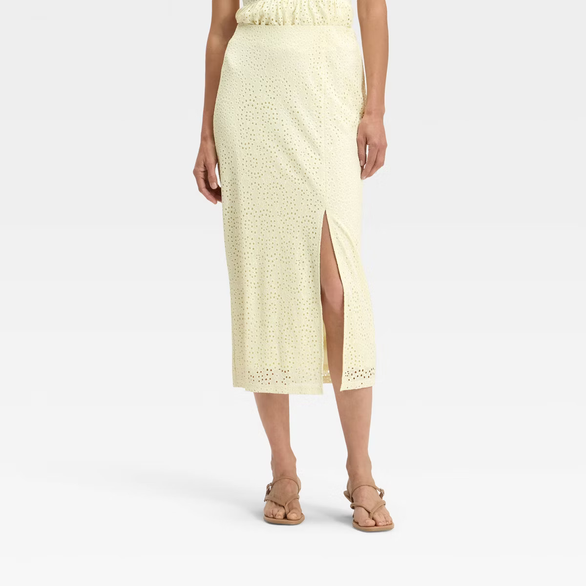 Women's Lace Column A-Line Skirt - A New Day™ White | Target