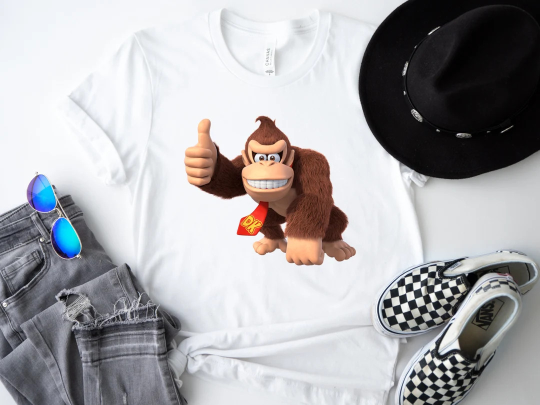 Donkey Kong T-Shirt,  Super Mario T-shirt, Donkey Kong Video Game Shirt, Donkey Kong Party Shirt,... | Etsy (US)