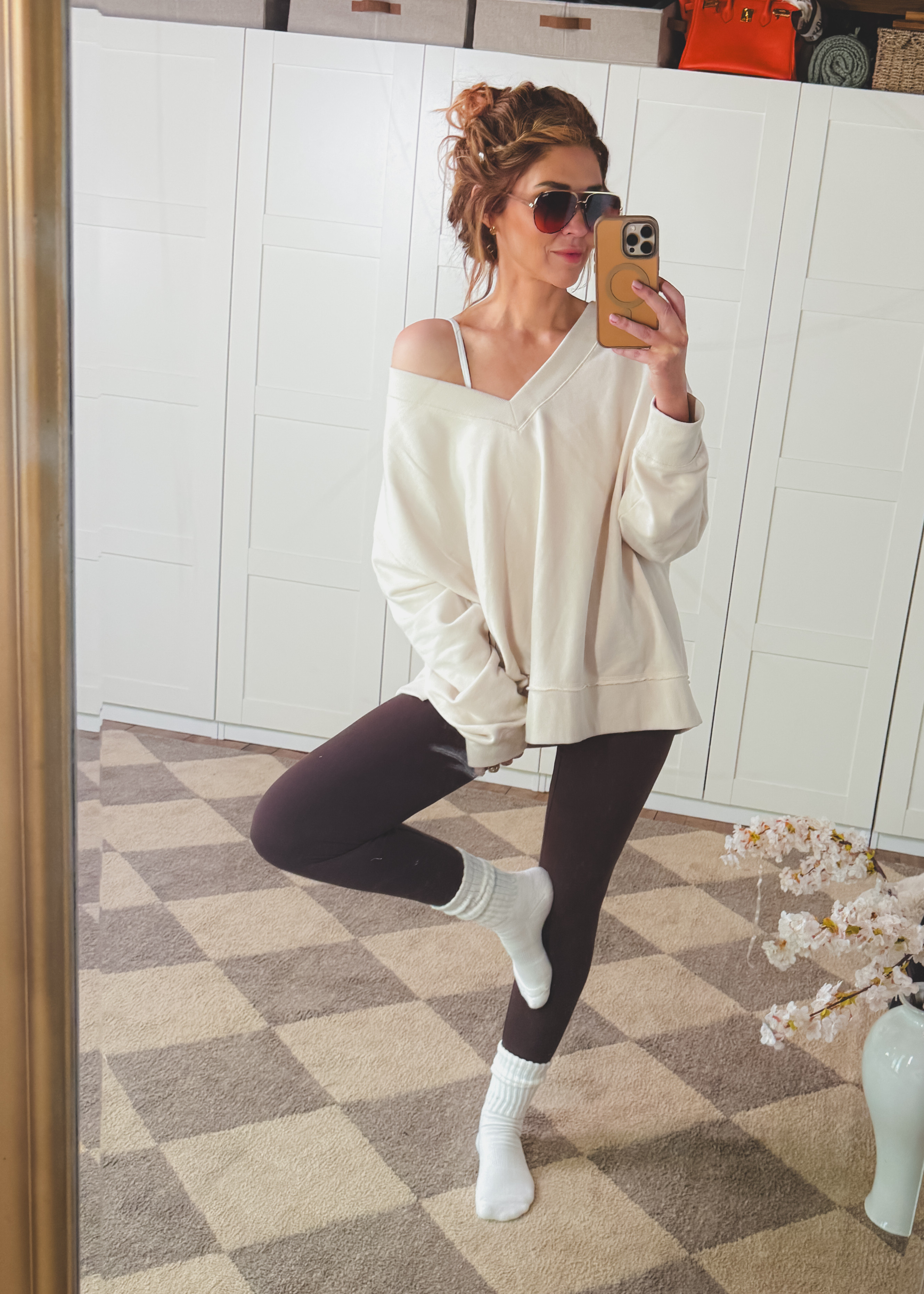 Laid-back never looked so good. This Oversized V-Neck Sweatshirt is soft, breathable, and works for any season. Toss it on over jeans or leggings for a look that’s comfy and cute. 

 #LTKActive #LTKOver40 #LTKFindsUnder50