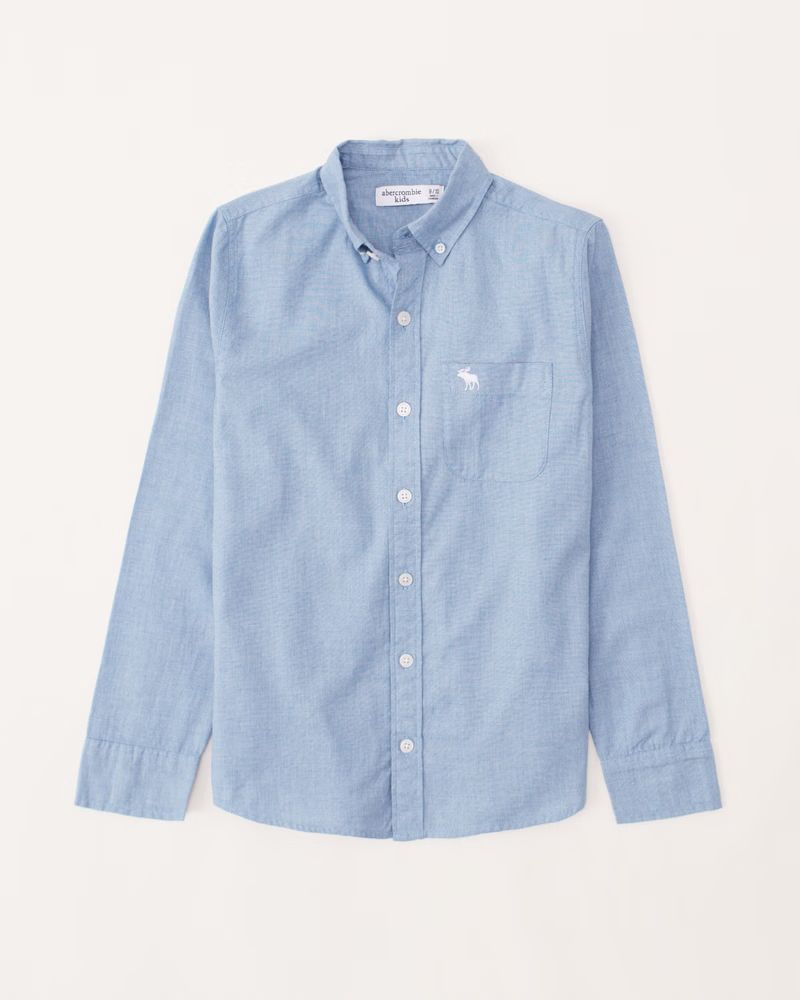 long-sleeve icon shirt | Abercrombie & Fitch (US)