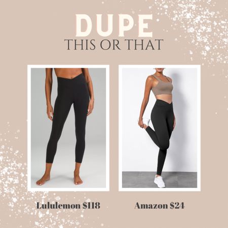 Dupe!
This vs That?
Lululemon vs Amazon
$118 vs $24

#LTKstyletip #LTKfindsunder50 #LTKfitness