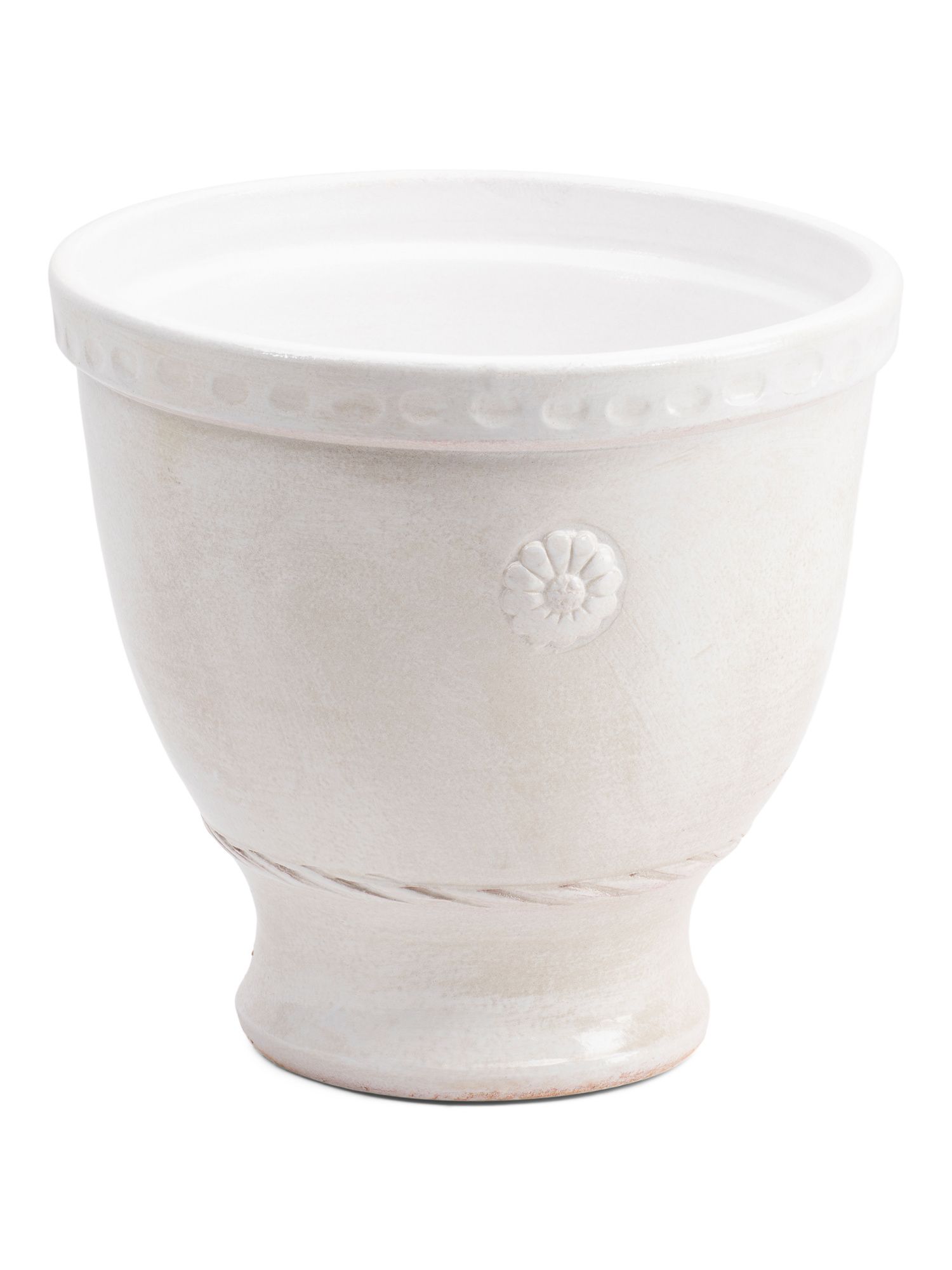 Made In Portugal 11in Ceramic Footed Urn | TJ Maxx