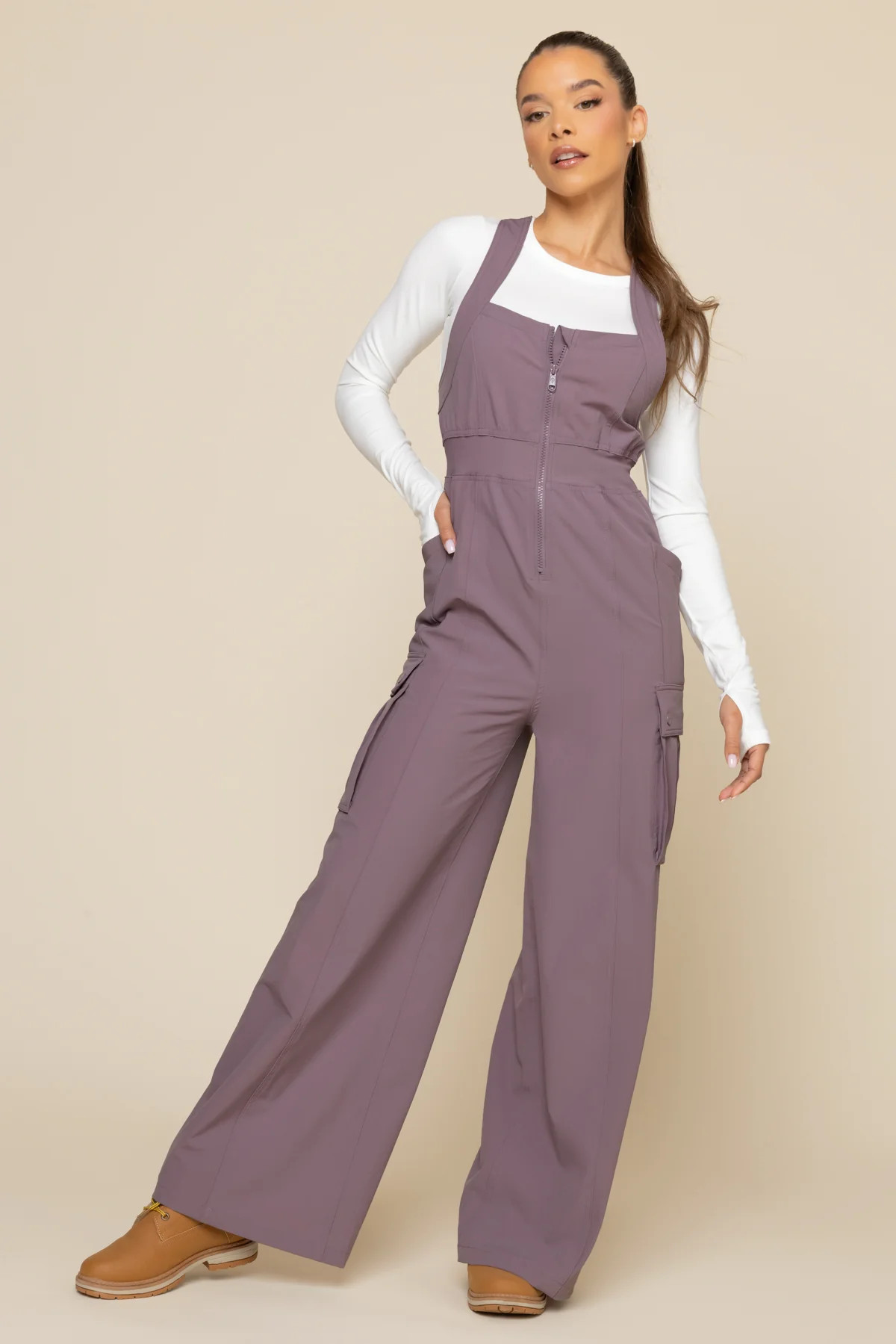 Take a Hike Overalls - Dusty Mauve | POPFLEX