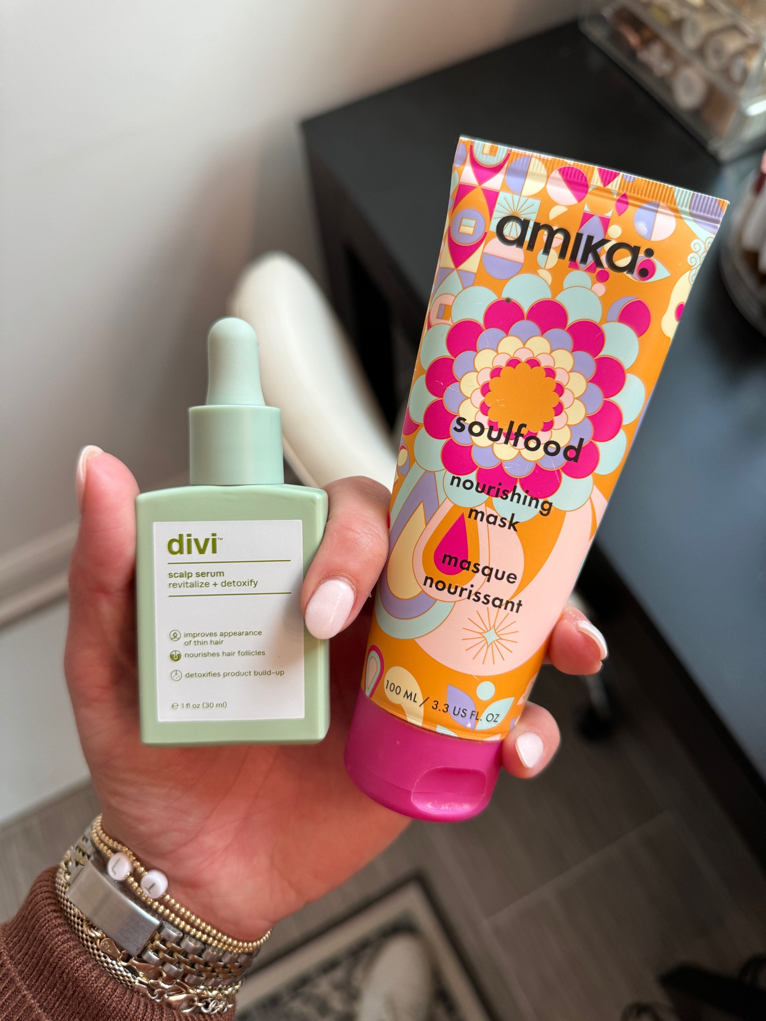 The divi scalp oil and the amika soul food are two of my go two hairs wash day favorites 

#LTKfindsunder50 #LTKGiftGuide #LTKbeauty