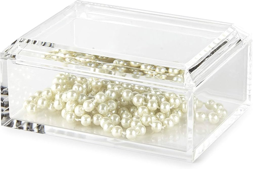 Huang Acrylic Rectangular Jewelry Box with Lid (3x5) | Amazon (US)