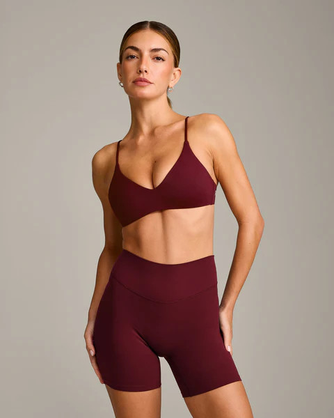EasyLift™ Ultra Minimal Bralette with Gray Logo 
 Rosewood | Oner Active (UK / US)