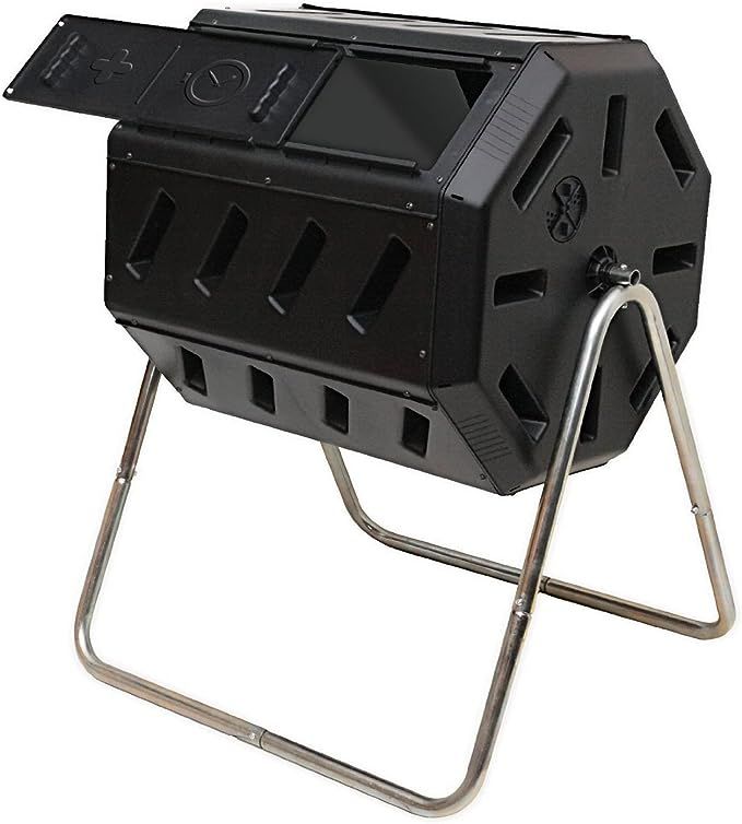IM4000 Dual Chamber Tumbling Composter (Black) | Amazon (US)