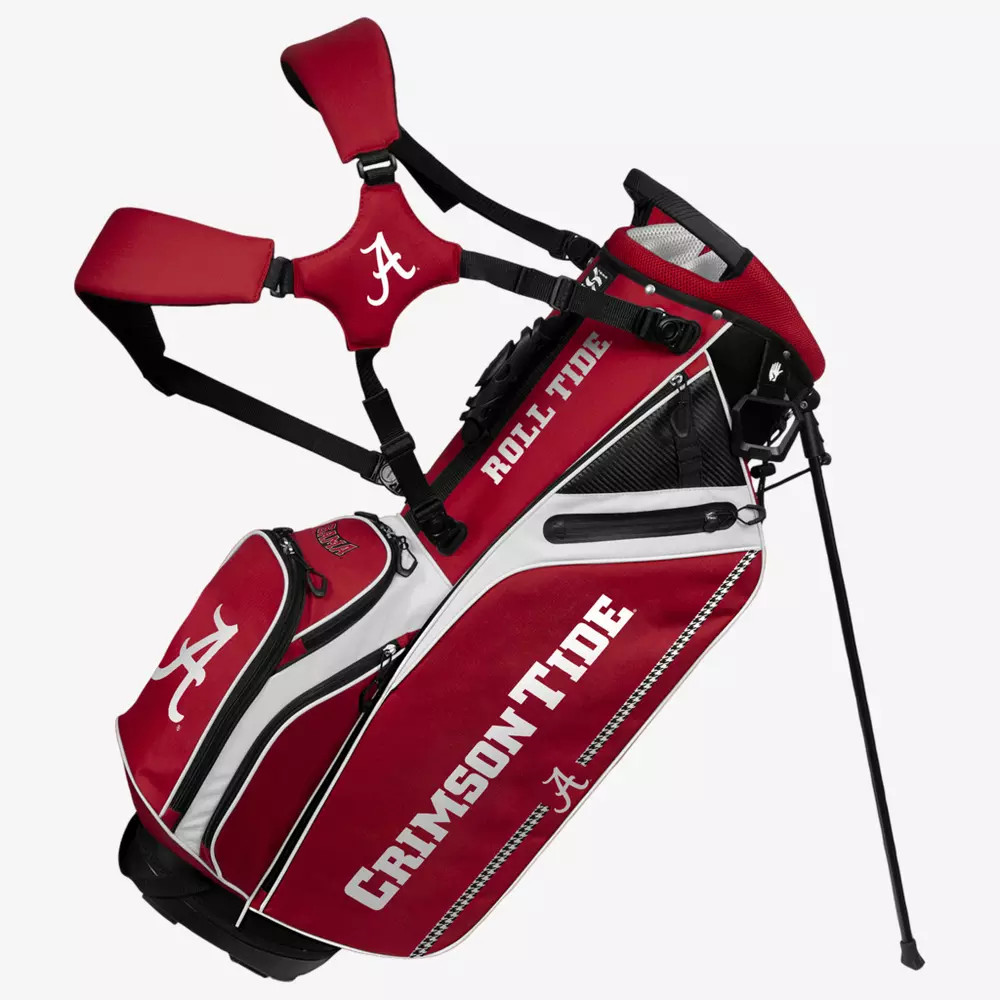Alabama Crimson Tide Caddie Carry Hybrid Bag - Team Effort Golf Stand Bag Club | PGA TOUR Superstore