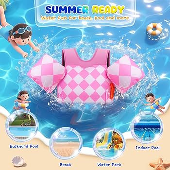 Amazon.com : MoKo Toddler Swim Vest for Kids, Arm Floaties for Toddler 20-30-50 lbs, Water Wings ... | Amazon (US)