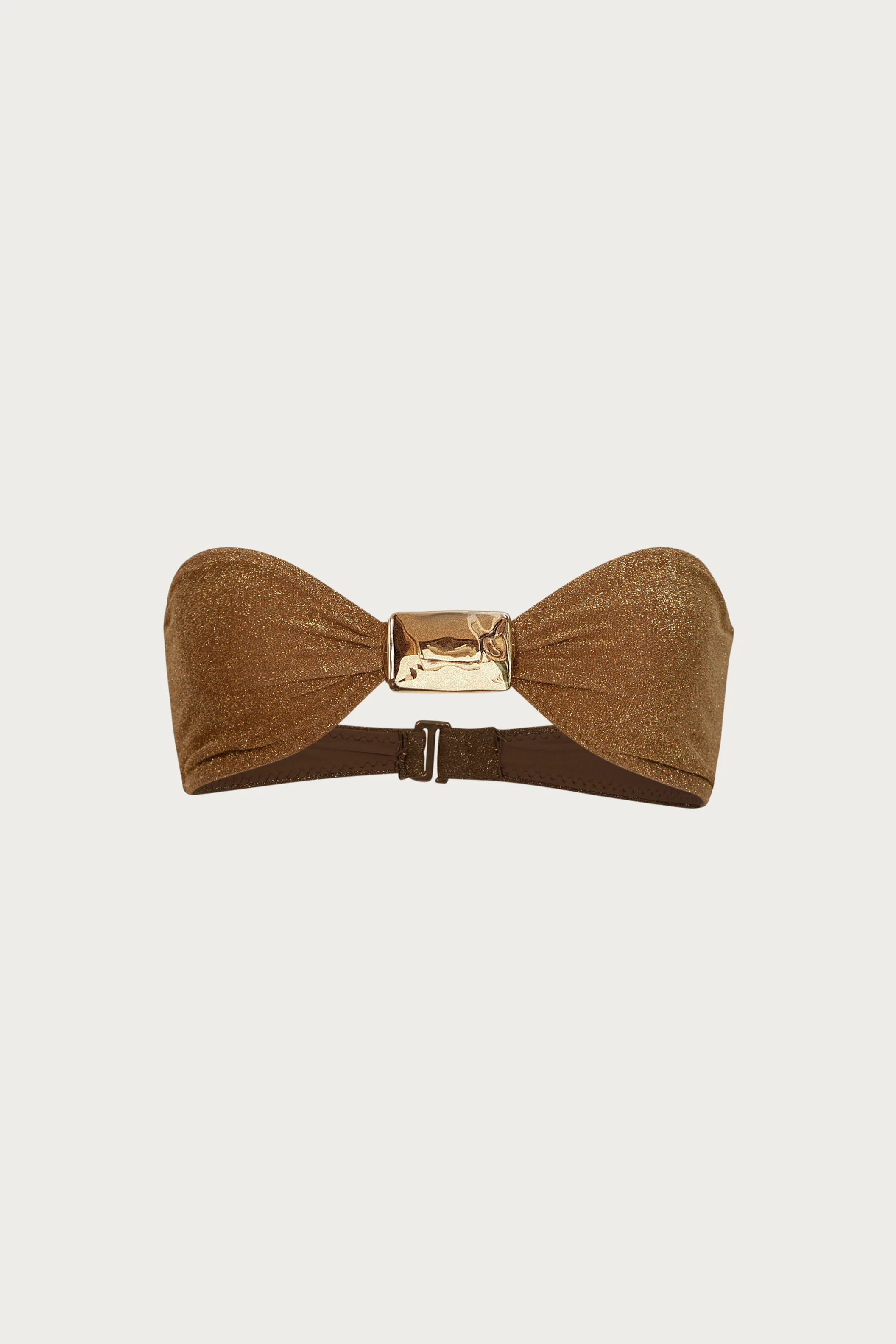 Hammer Bandeau Top (Mocha Shimmer Lurex) | SAME