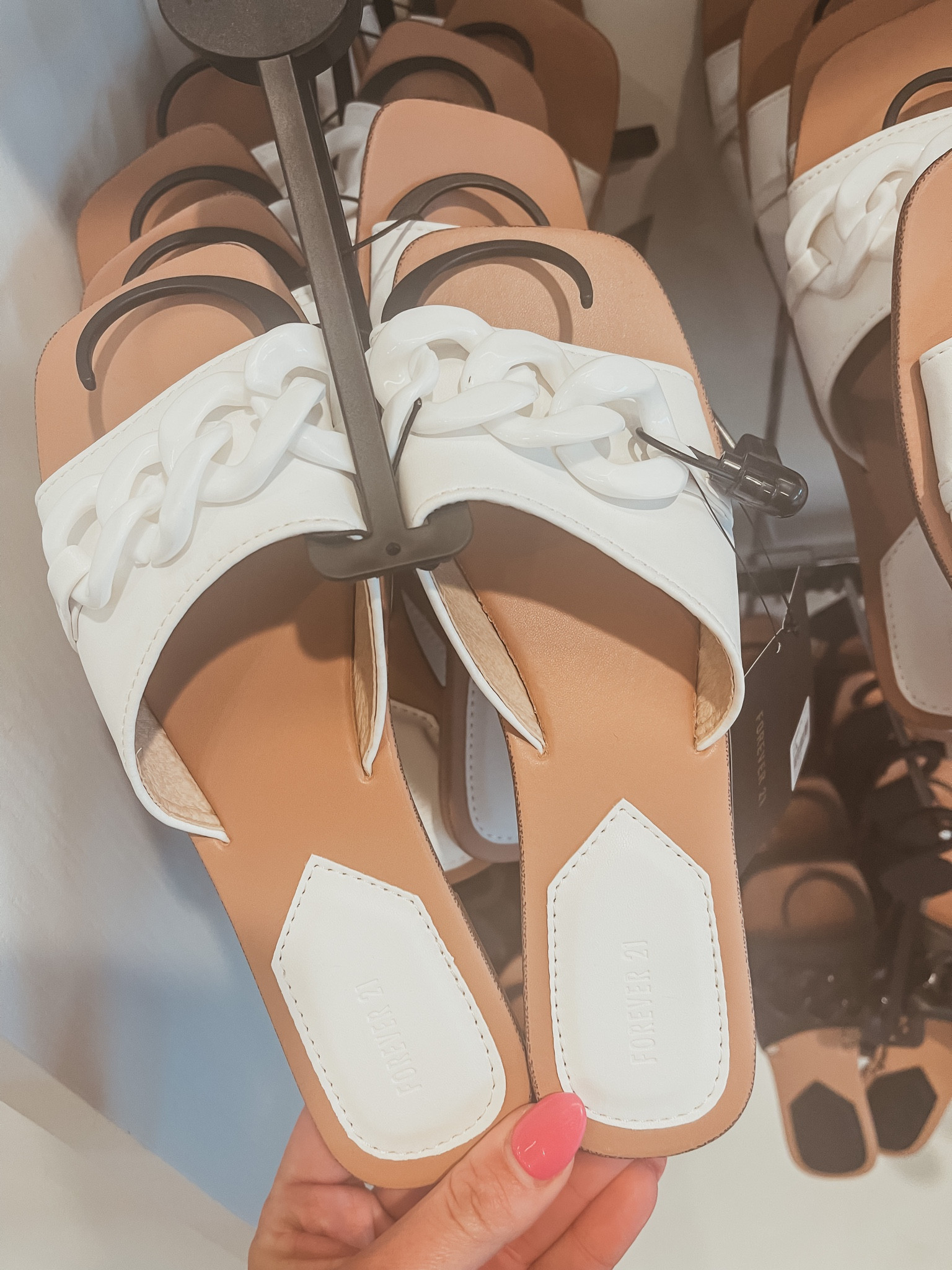 These sandals are the cutest! Such a great deal under $15 right now. Saw them at Forever 21 the other day but don’t come in my size. They come in black, pink, and white!

#LTKSeasonal #LTKshoecrush #LTKunder50