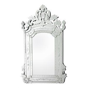 Elk Home Billericay 38" Large Traditional Glass Venetian Mirror in Clear | Cymax