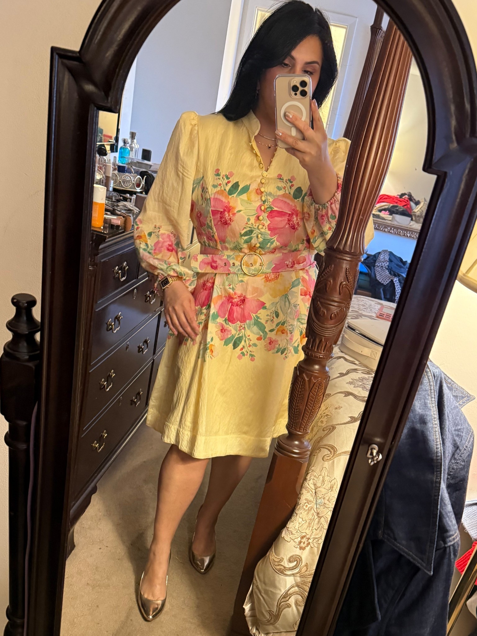 Border Print Button-Front Collared Dress Tahari ASL 

#LTKdayinmylife #LTKSeasonal #LTKgrwm