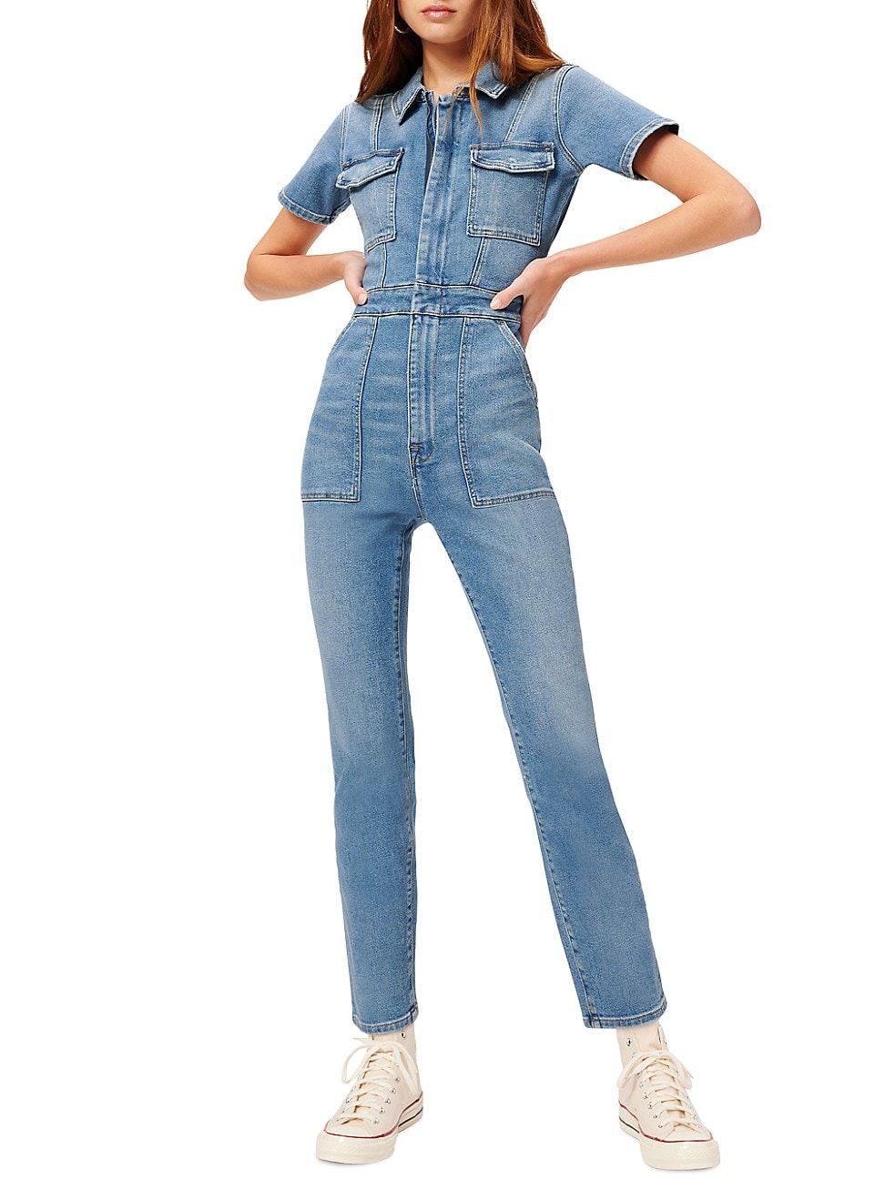 Fit For Success Denim Jumpsuit | Saks Fifth Avenue