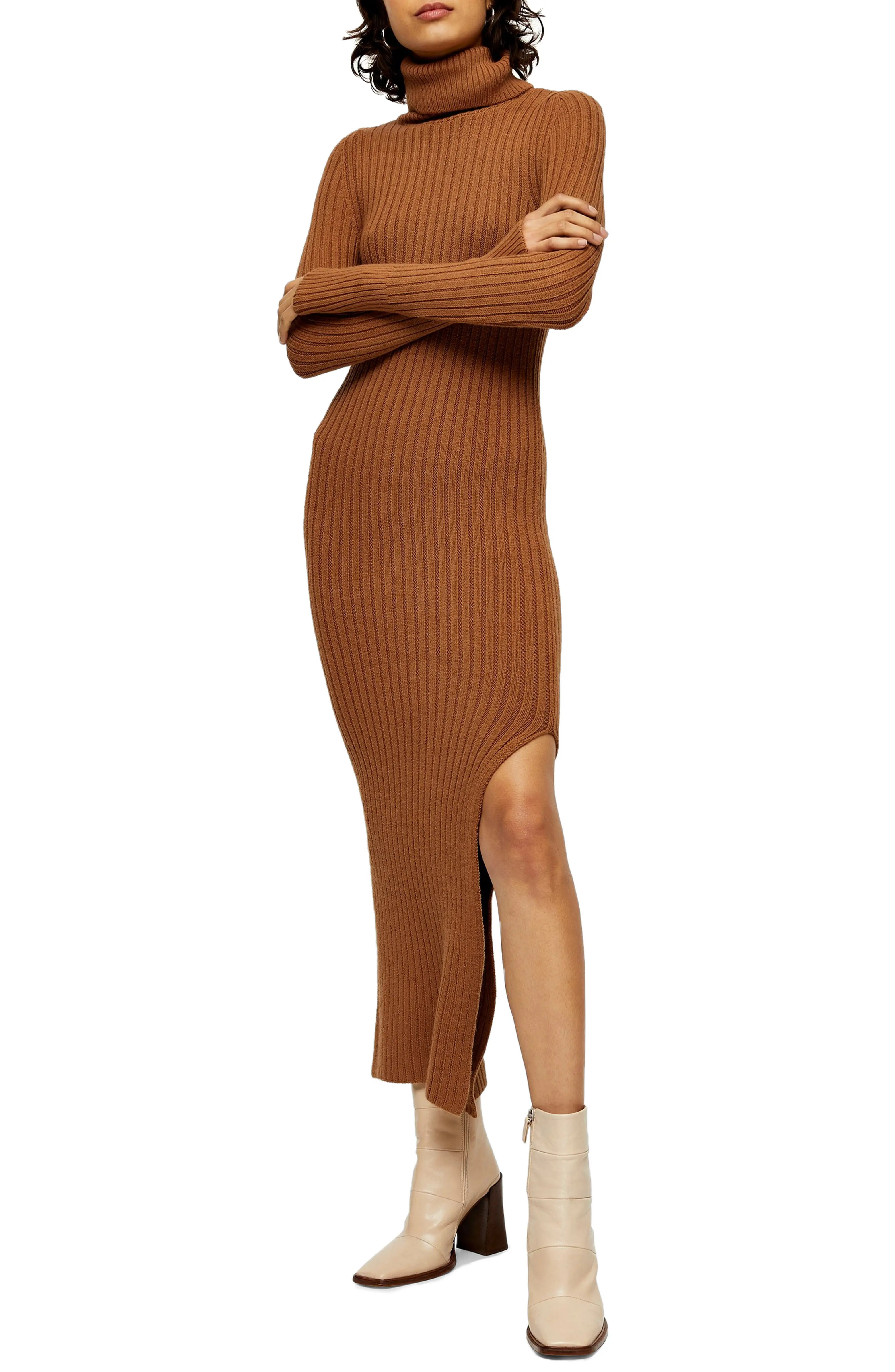Turtleneck Long Sleeve Sweater Dress | Nordstrom