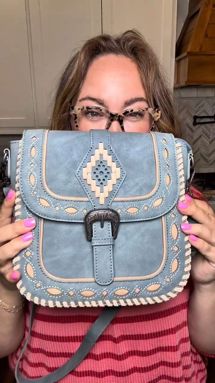 Montana West Whipstitch Flap Crossbody Bag for Women Designer Saddle Bag, Aztec Cut-out Crossbody Purse, Vintage bag  for women, gift ideas for girl, women 

 #LTKMothersDay #LTKSaleAlert #LTKTravel