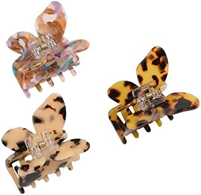 Amazon.com: RACHEL ROY 3 Pieces Hair Claw Clips for Women，Butterfly Hair Clips for Thick and Th... | Amazon (US)
