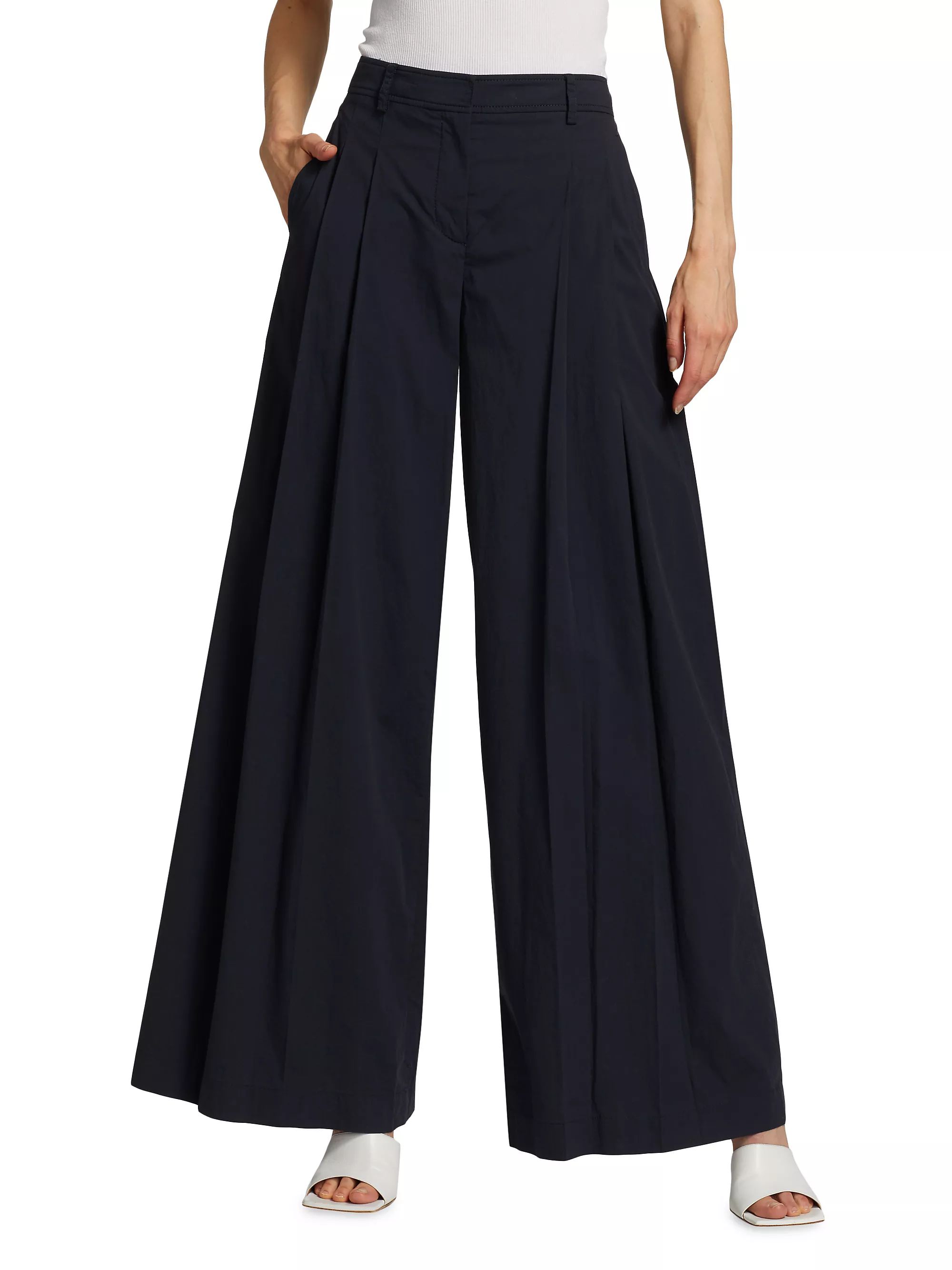 New Didi Cotton-Blend Trousers | Saks Fifth Avenue
