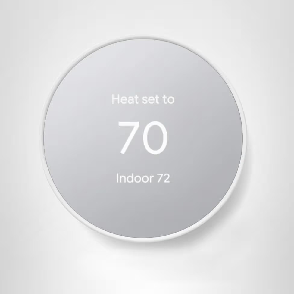 Google Nest Thermostat - Smart Thermostat for Home - Programmable Wifi Thermostat - Snow | Amazon (US)