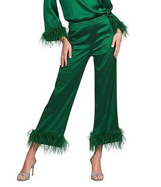 Preston York Coordinating Trudie Feather Stretch Taffeta Pants - 8 | Dillard's