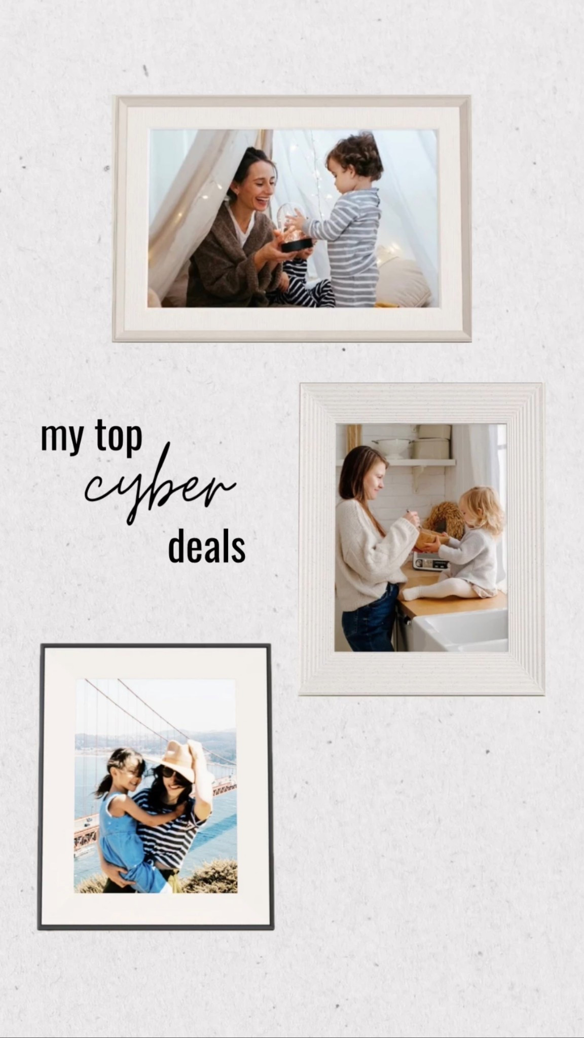 My Aura frame is my favorite gift to date - no subscription needed & unlimited photos! It’s controlled through an app and anyone can add to it, even without a frame! 

#LTKGiftGuide #LTKSaleAlert #LTKHoliday