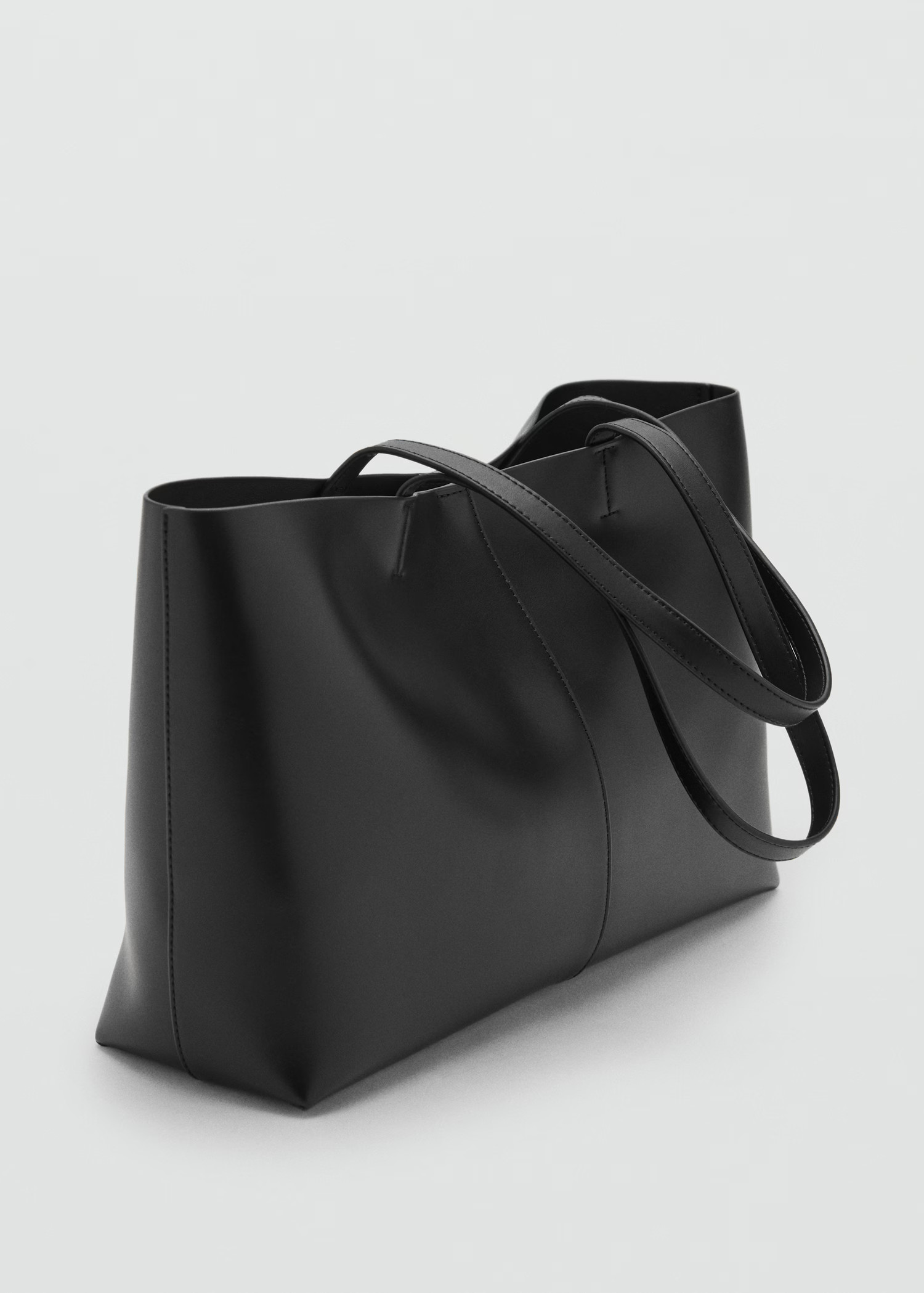 Shopper bag with double handle - Women | MANGO USA | Mango (US/MX/AU)