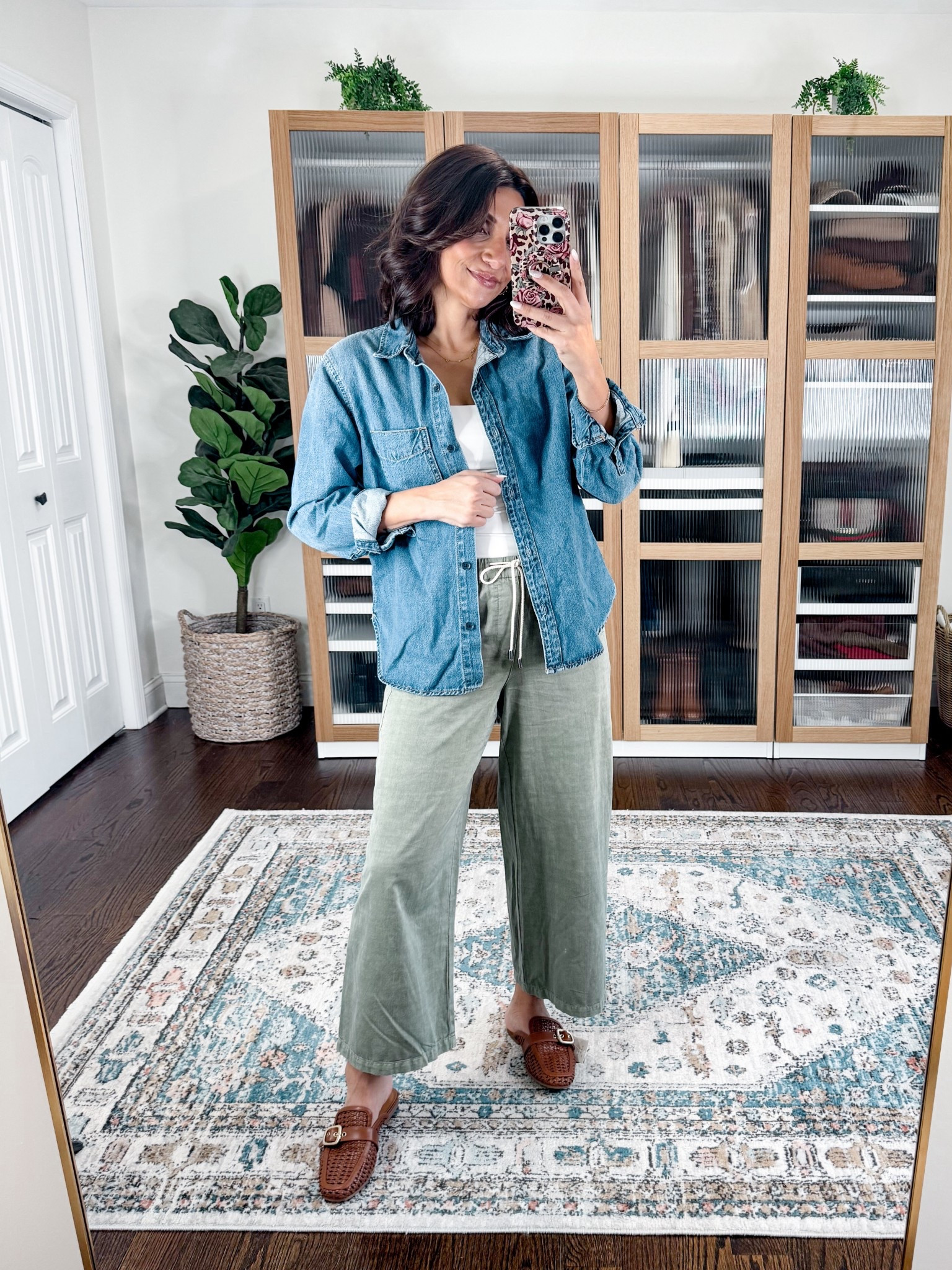 Target outfit 
Perfect for teachers 
Spring outfit inspo 
Green drawstring pants size xs
Denim shirt size small

#LTKWorkwear #LTKFindsUnder100 #LTKOver40