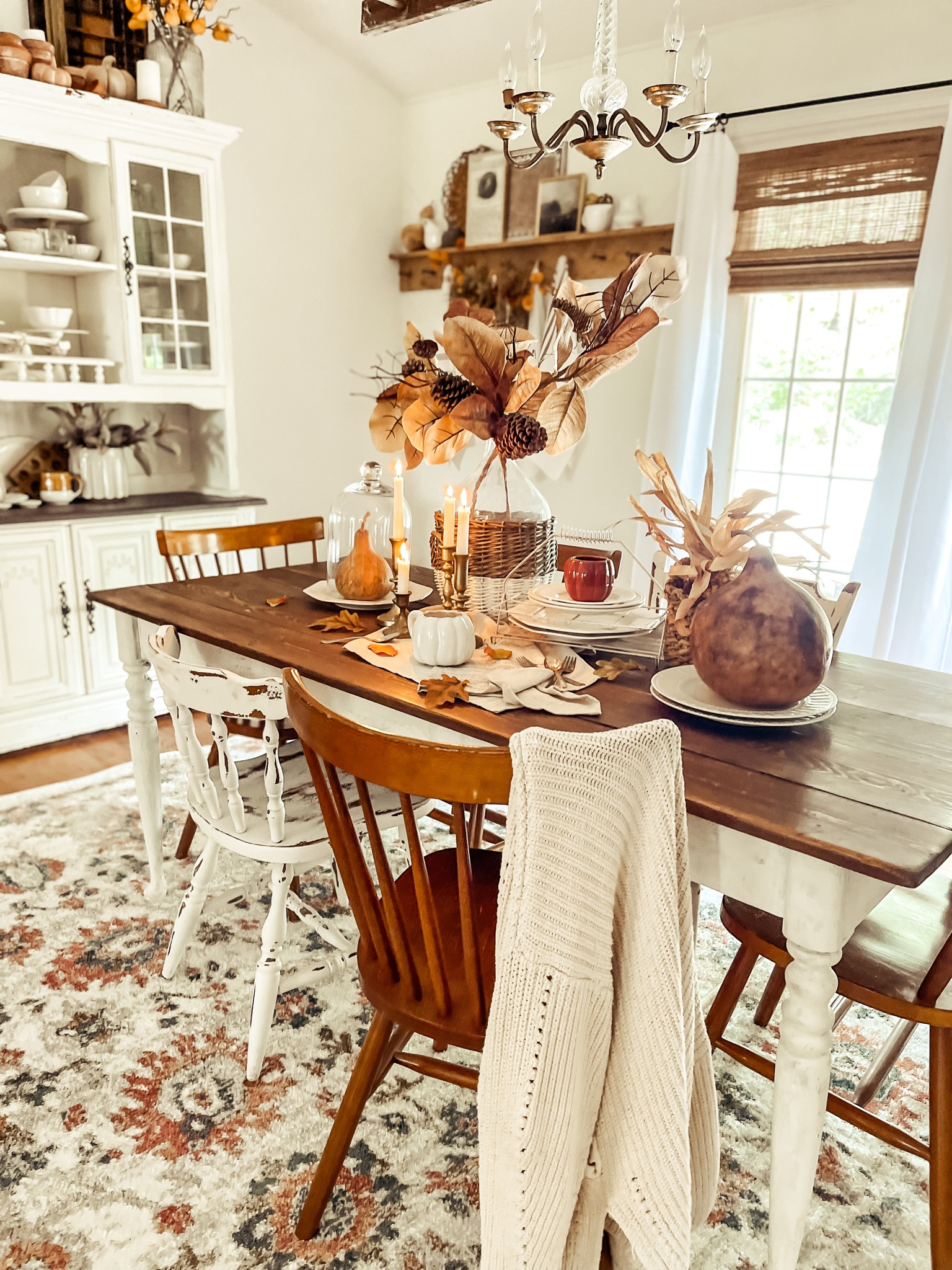 Creating a warm fall tone tablescape 

#LTKhome #LTKunder100 #LTKSeasonal