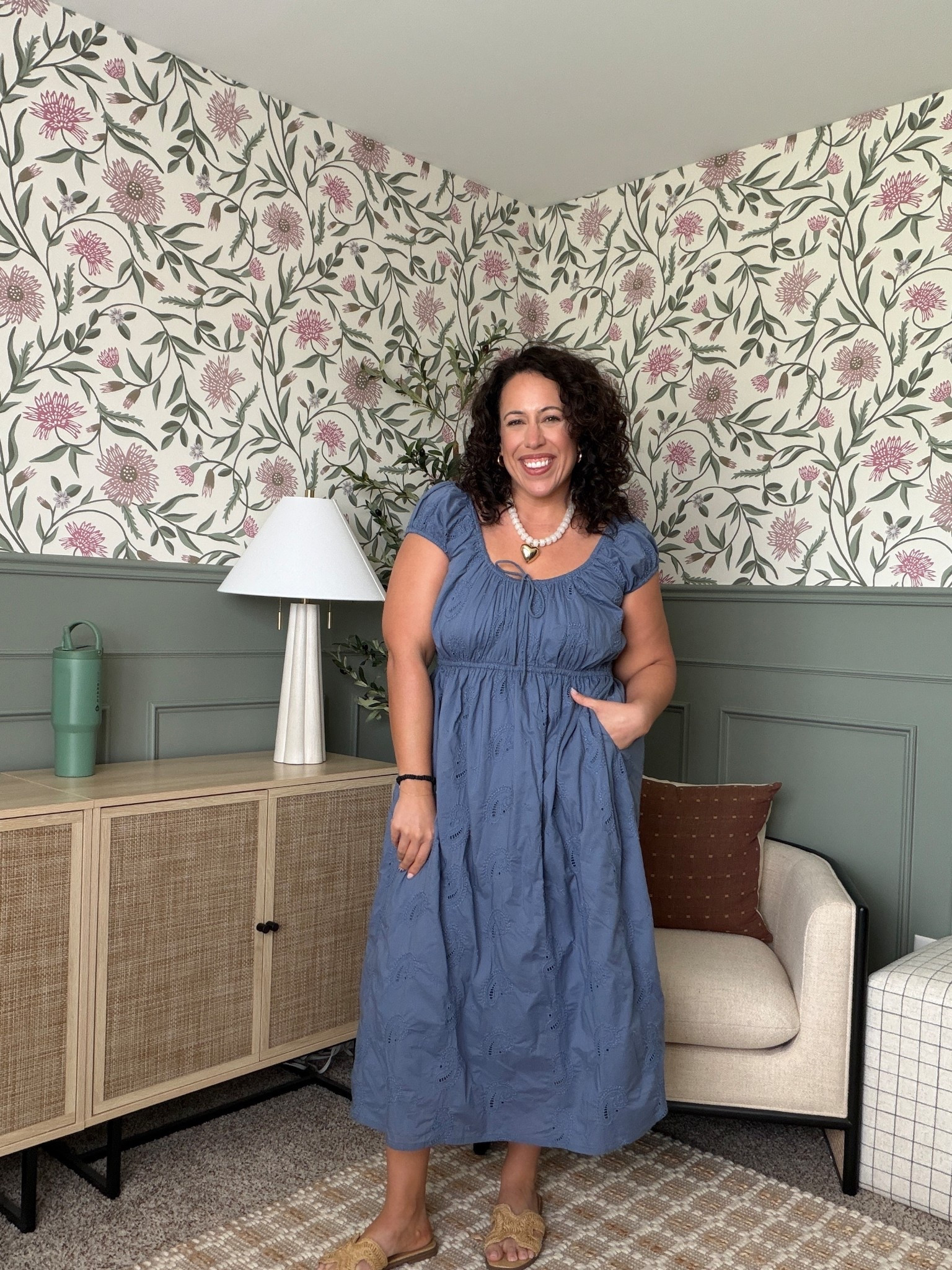 @Target spring dress for the midsize girl! Wearing size large 

#LTKootd #LTKOver40 #LTKMidsize