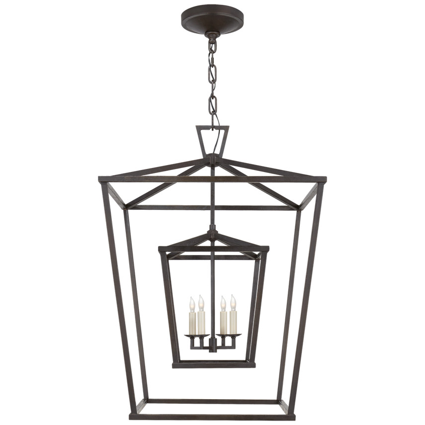 Darlana Large Double Cage Lantern | Visual Comfort
