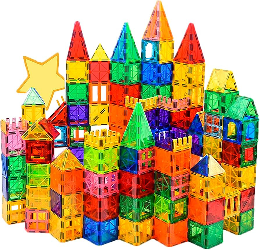 Magnetic Tiles, 110PCS Magnet Building Set, Magnetic Building Blocks,Construction STEM Learning a... | Amazon (US)