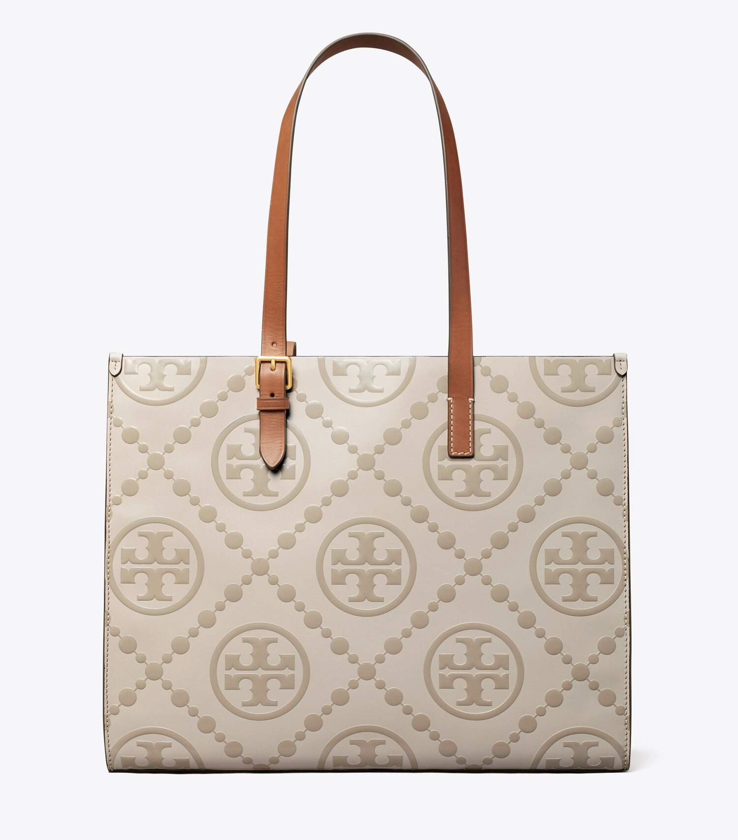 T Monogram Contrast Embossed Tote: Women's Designer Tote Bags | Tory Burch | Tory Burch (US)