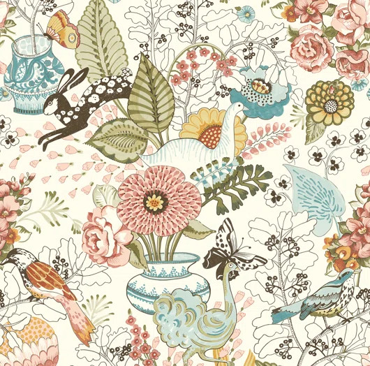Brewster Home Fashions Whimsy 33' L x 20.5" W Wallpaper Roll | Wayfair North America
