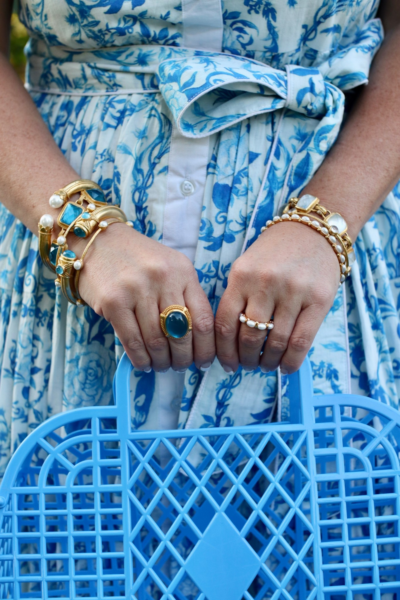 Something blue! Wedding season // wedding guest dress // blue jewelry// wedding blue accent 

#LTKStyleTip #LTKSeasonal #LTKWedding