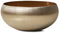 Serene Spaces Living Gold-Brushed Textured Aluminum Decorative Bowl, Measures 8" Wide and 4" Tall... | Amazon (US)