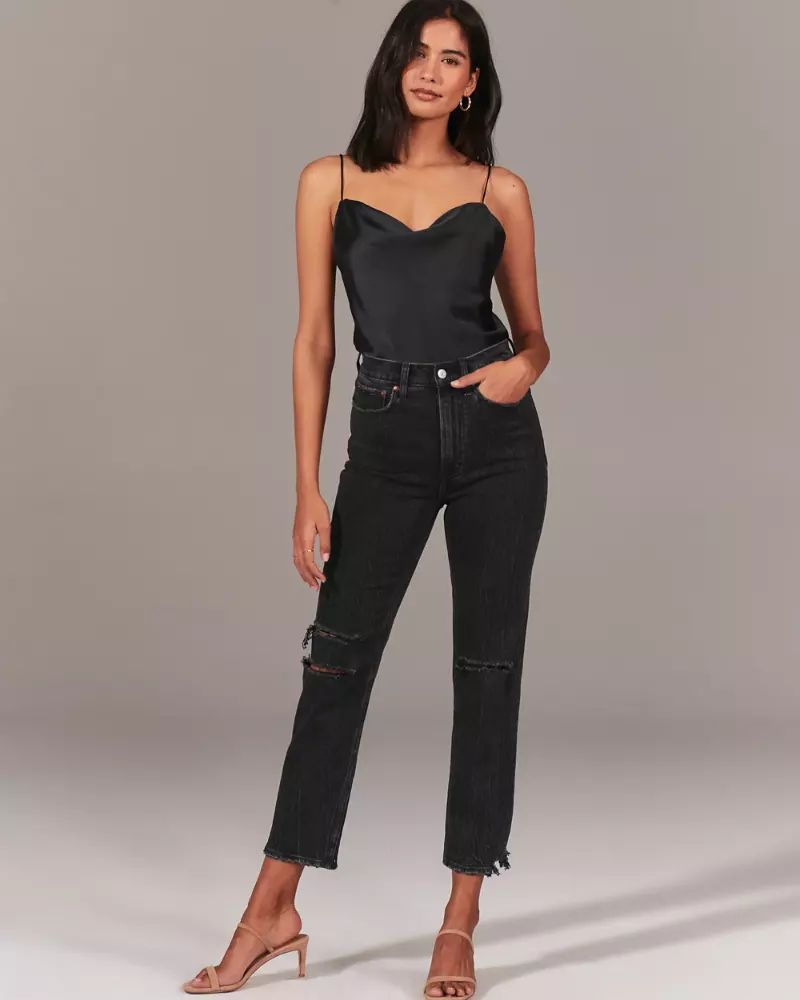 Ultra High Rise Straight Jeans | Abercrombie & Fitch US & UK