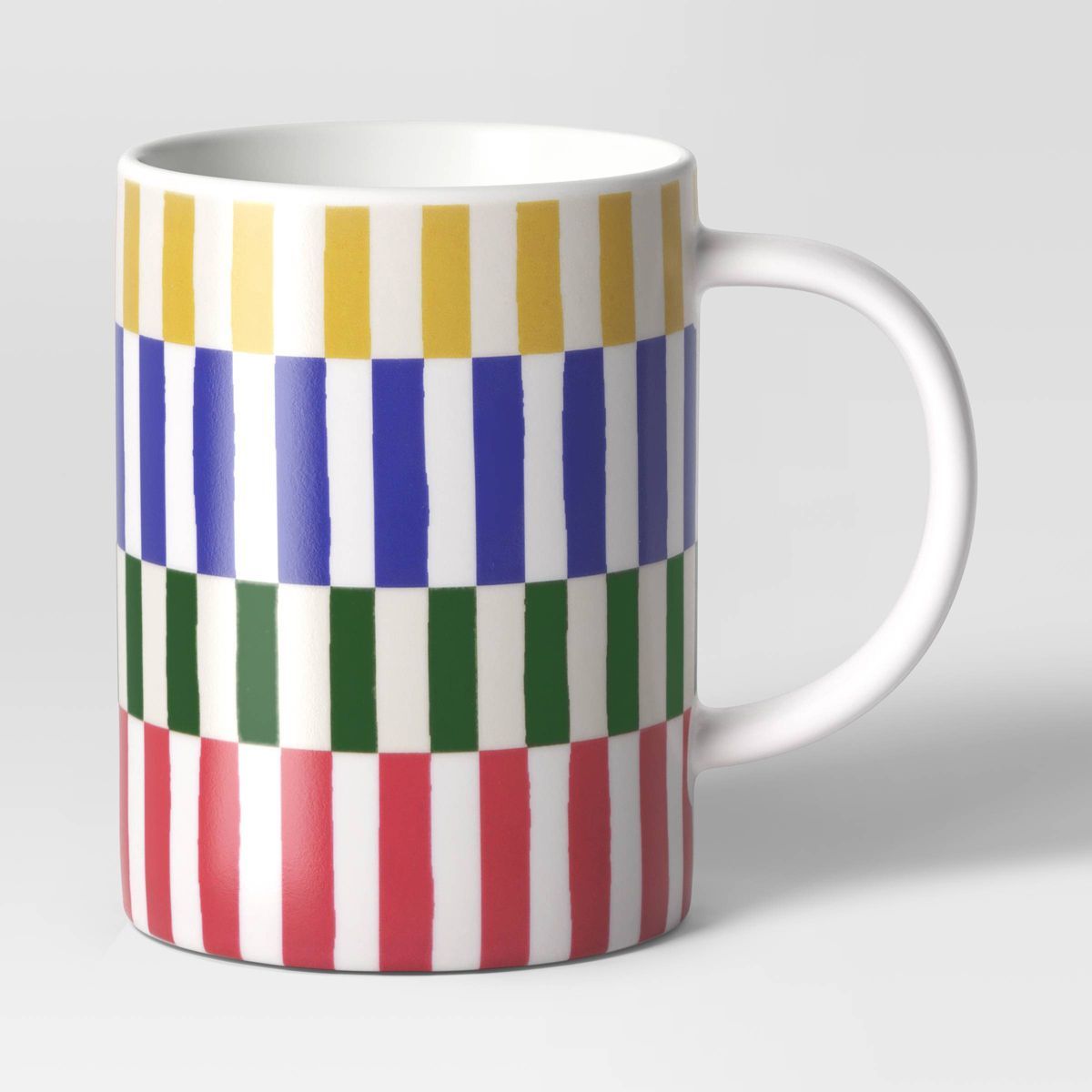 15oz Rectangle Checks Ceramic Mug - Room Essentials™ | Target