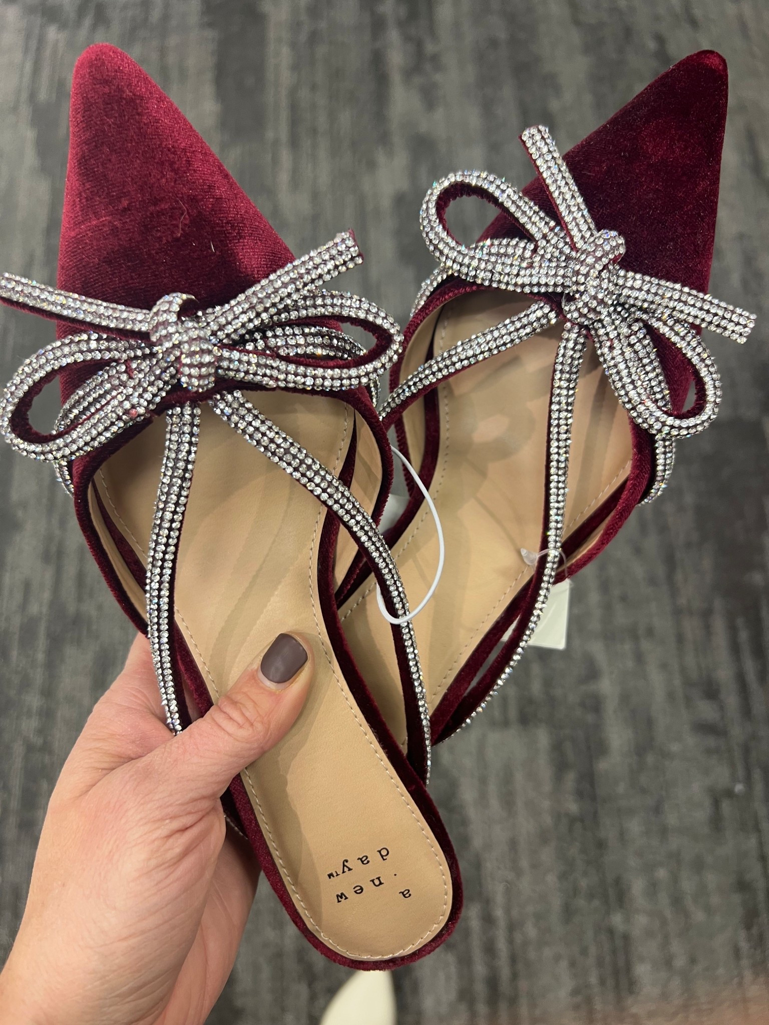 This burgundy velvet & bow rhinestone heels has to come home with me! They are perfect to add to any holiday outfit, And they’re 40% off today

#LTKSaleAlert #LTKFindsUnder50 #LTKHoliday