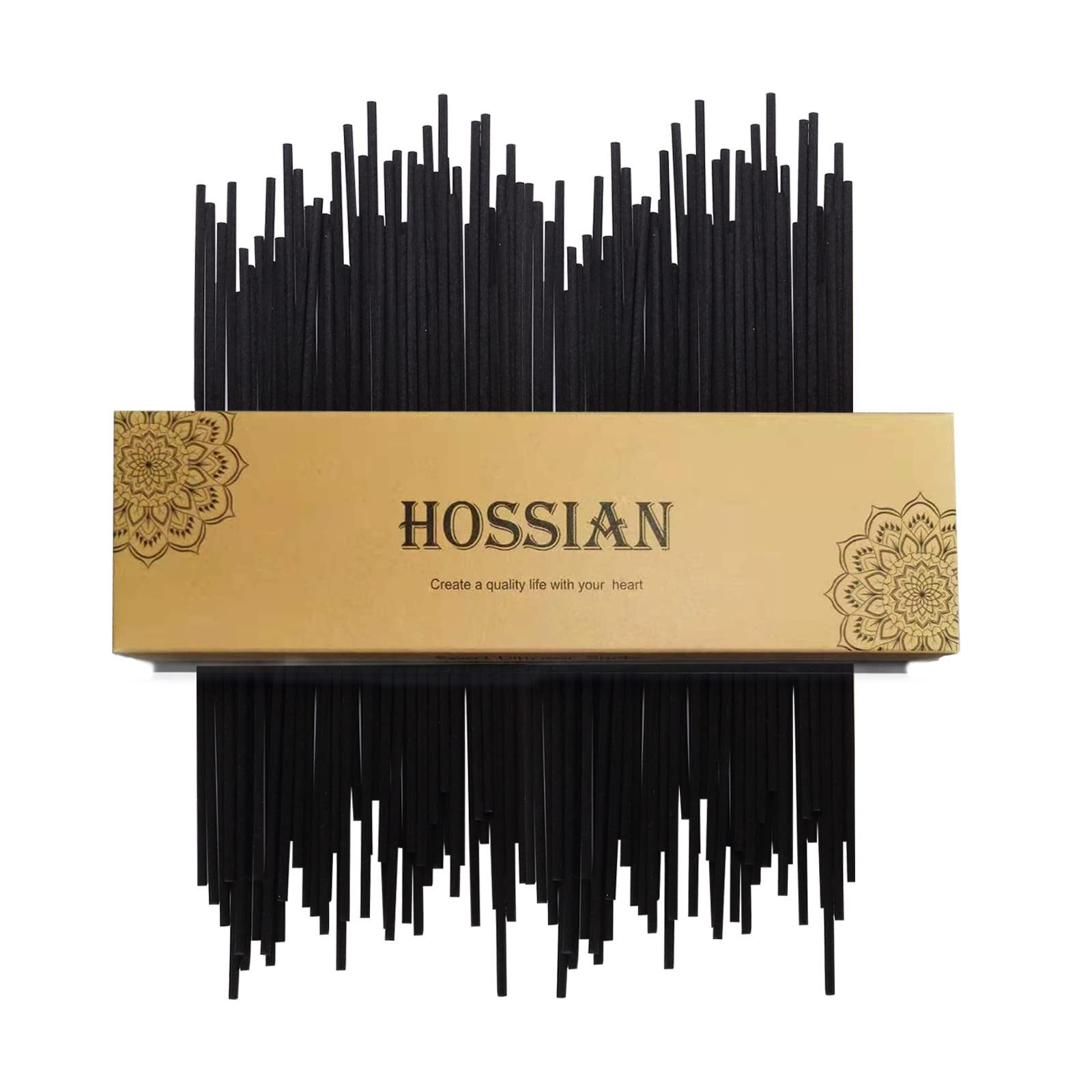 HOSSIAN 50pcs Reed Diffuser Sticks- Black Fibre Reed Diffuser Sticks-Thick Diffuser Reeds Sticks ... | Amazon (US)