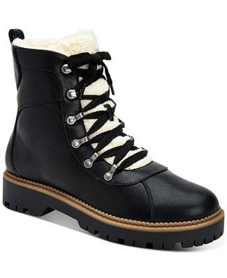 Morggan Lace-Up Combat Booties, Created for Macy's | Macys (US)