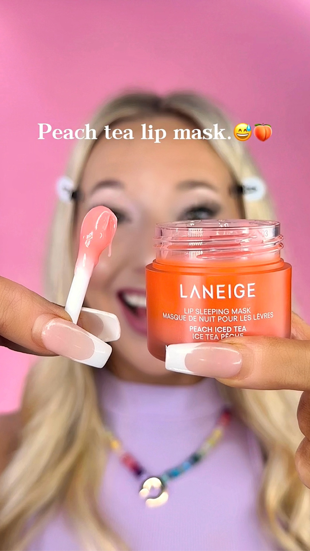 New laneige lip mask..?👀🍑

Why was I expecting this to be an orange color OMG it’s actually a spot on peachy pink!!✨If you see this one at  @marshalls IT’S A MUSTT!!💋

WHAT DO WE THINK OF THIS?😍

PRODUCTS—
•@laneige_us peach iced tea lip sleeping mask 
•@wonderskin rosewood lip liner pencil 
_______
#explore #makeup #beauty #makeupideas #makeuphacks newmakeup affordablemakeup makeuplover makeuplook makeuphaul makeuptutorial beautycreator makeuptrend explorepage makeupchallenge viralmakeup trending viral makeupreel, New Laneige lip sleeping mask, laneige peach lip mask, mixing Laneige lip mask, beauty creator, new makeup try-on, cute lip products, spring lip mask, peach iced tea lip mask Laneige

#LTKgrwm #LTKselfcare #LTKBeauty