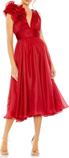 Empire Rosette Midi Dress | Nordstrom