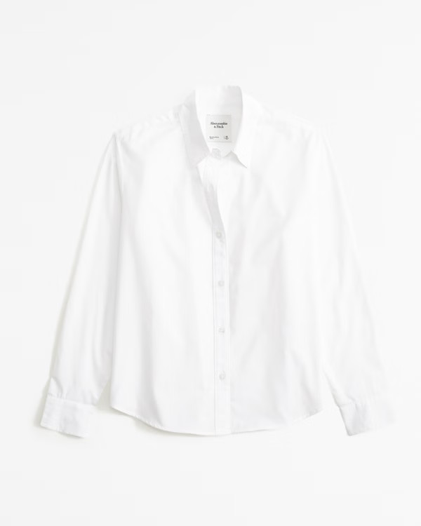 Relaxed Poplin Shirt | Abercrombie & Fitch (US)